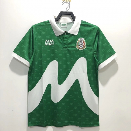 1995 Retro Version Mexico Home Green Thailand Soccer Jersey AAA-811/503