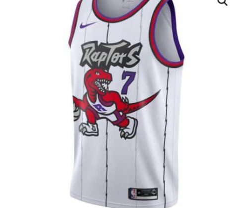 NBA Toronto Raptors Thunder White #7 Jersey-311