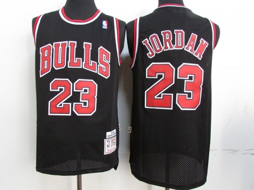 98 Retro Version NBA Chicago Bull Black #23 Jersey