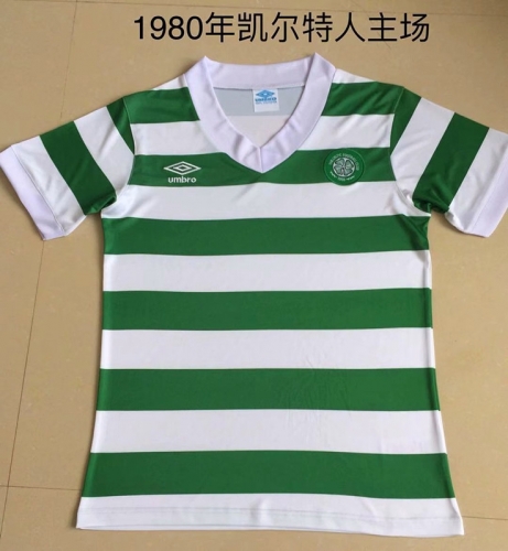 1980 Retro Version Celtic White & Green Thailand Soccer Jersey AAA-DG