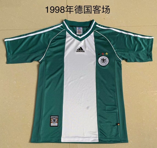 1998 Retro Version Germany Green & White Thailand Soccer Jersey-DG