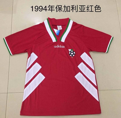 1994 Retro Version Bulgaria Red Thailand Soccer Jersey AAA-DG