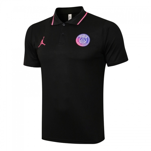 Without Adv 2021-2022 Jordan PSG Black Thailand Polo Shirts-815