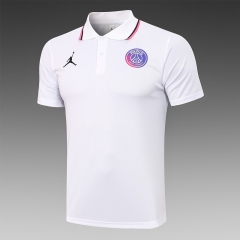 Without Adv 2021-2022 Jordan PSG White Thailand Polo Shirts-815