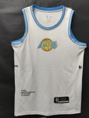 Jonited Version Los Angeles Lakers White NBA Jersey-LH