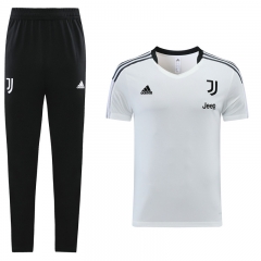 2020-2021 Juventus FC White Shorts-Sleeve Thailand Soccer Tracksuit Unifrom-LH