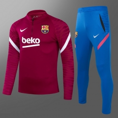 2021-22 Barcelona MaroonThailand Tracksuit Uniform-GDP