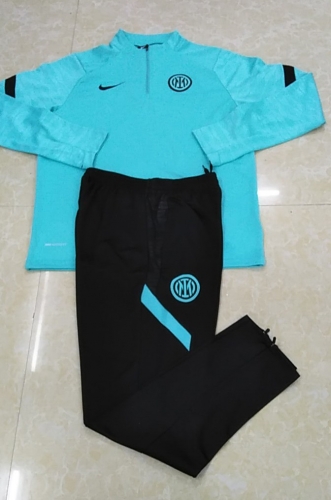 2021-2022 Inter Milan Green Thailand Tracksuit Uniform-411