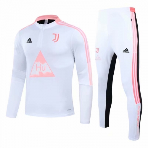 Jointed Version 2020/21 Juventus FC White Thailand Soccer Tracksuit Uniform-GDP
