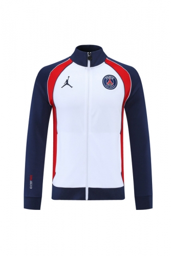 2021/2022 Paris SG White & Blue Thailand Soccer Jacket Top-LH