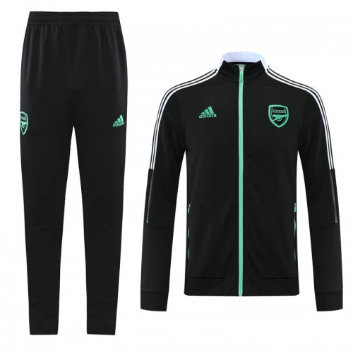 2021-22 Arsenal Black Thailand Soccer Jacket Uniform-LH