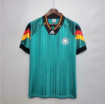 Retro Version Germany Green Thailand Soccer Jersey-710