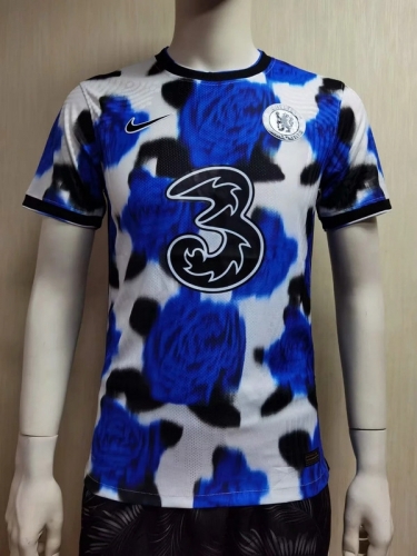 Player Version 2021/22 Chelsea Blue & White Thailand Soccer Jersey AAA