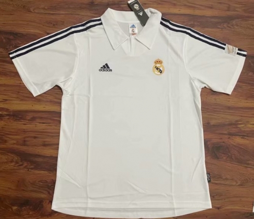 02 Retro Version Real Madrid Home White Thailand Soccer Jersey AAA-12
