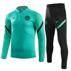 2021-2022 Inter Milan Green Thailand Tracksuit Uniform-GDP