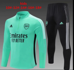 2021/2022 Arsenal Green Kids/Youth Tracksuit Uniform-801