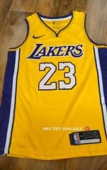 2021 City version Los Angeles Lakets Yellow #23 NBA Jersey-311