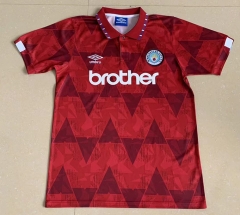 1991 Retro Version Manchester City Red Thailand Soccer Jersey AAA-709