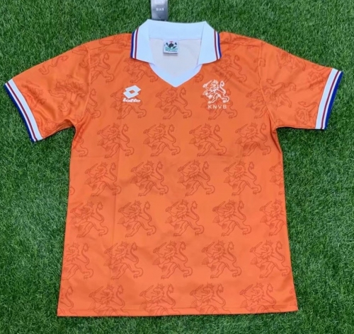 1994-1996 Retro Version Netherlands Home Orange Thailand Soccer Jersey AAA-407