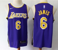 2021-2022 Los Angeles Lakets Purple #6 NBA Jersey