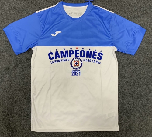 Champion Version Cruz Azul White Thailand Soccer Jersey-426