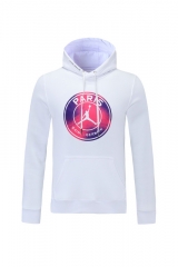 2021-22 Jordan PSG White Thailand Soccer Tracksuit With Hat-LH