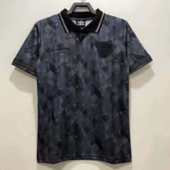 1990 Retro Version England Away Black Thailand Soccer Jersey AAA-811/410