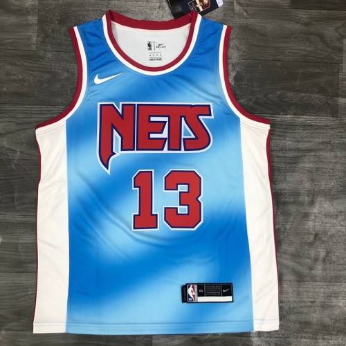 2021 Limited Retro Version NBA Brooklyn Nets Blue #13 Jersey-311