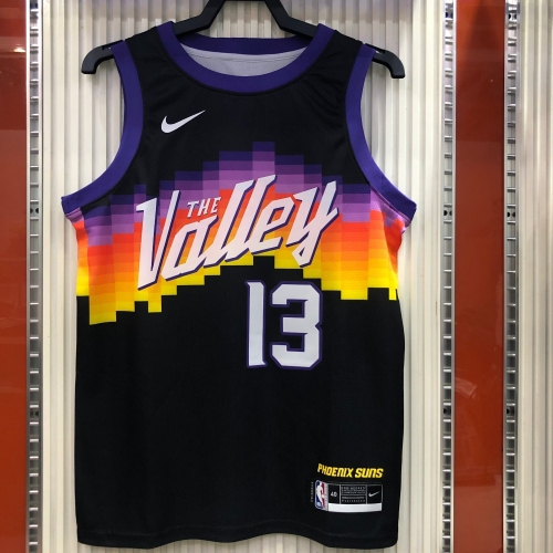 City Version 2020-2021 Phoenix Suns NBA Purple #13 Jersey-311