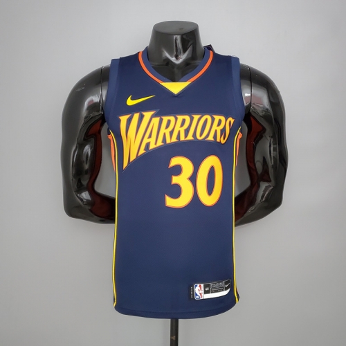 2020-2021 Golden State Warriors Royal Blue #30 Jersey-311