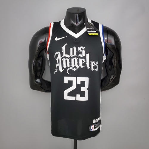 Latin Version 2021 Los Angeles Clippers Black #23 Jersey-311