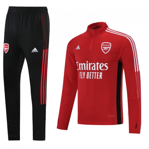 2021-22 Arsenal Red Thailand Soccer Tracksuit Uniform-LH