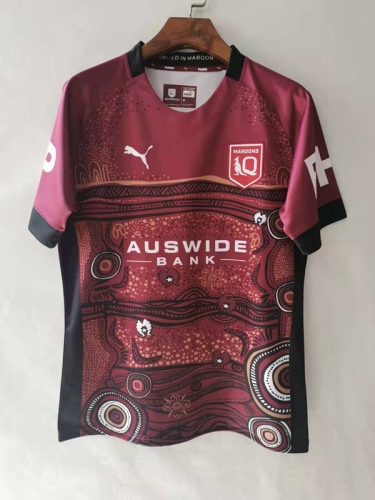 2021Commemorative Edition MAROONS Red Thailand Rugby Shirts