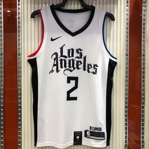 Latin Version 2020 Los Angeles Clippers White #2 Jersey-311