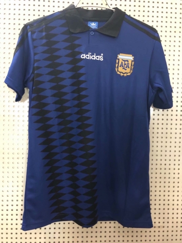 1994 Retro Version Argentina Roya Blue Thailand Soccer Jersey AAA-811/710