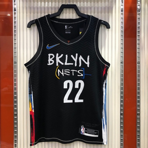 2020-2021 Graffiti Version NBA Brooklyn Nets Black #22 Jersey-311