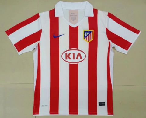 10-11 Retro Version Atlético Madrid Red & White Thailand Soccer Jersey AAA