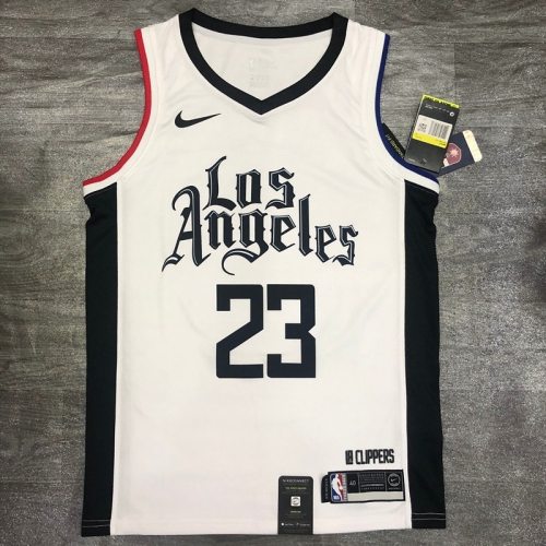Latin Version 2020 Los Angeles Clippers White #23 Jersey-311