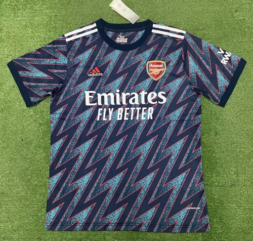 2021-2022 Arsenal 2nd Away Blue Thailand Soccer Jersey AAA-320