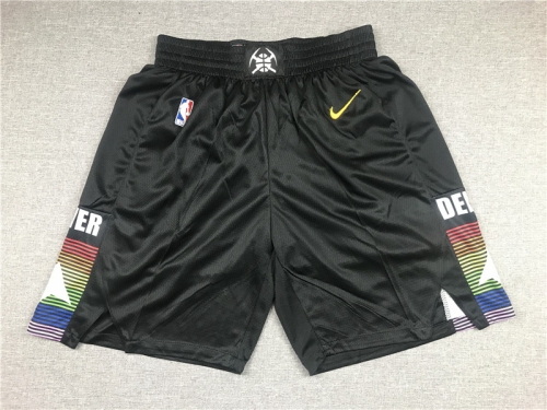 City Version Denver Nuggets NBA Black Basketball Shorts