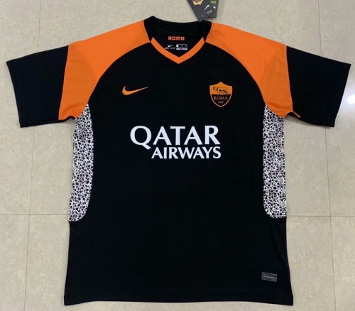 2020-2021 AS Roma 3rd Away Black Thailand Soccer Jersey AAA
