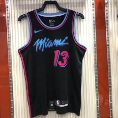 NBA Miami Heat Black Round collar #13 Jersey-311