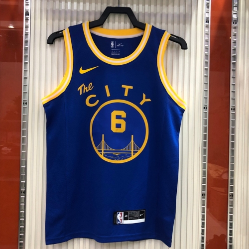 2021 Tram version Golden State Warriors Blue #6 Jersey-311