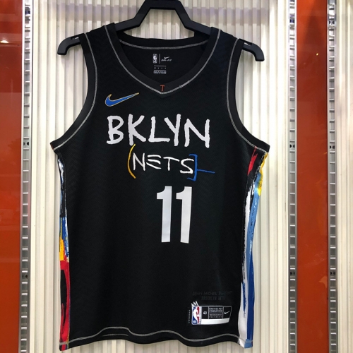 2020-2021 Graffiti Version NBA Brooklyn Nets Black #11 Jersey-311