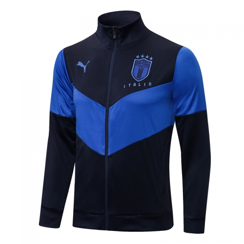 2020-21 Classic Version Italy Royal Blue Soccer Jacket Top-815