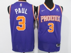 City Version 2020-2021 Phoenix Suns NBA Purple #3 Jersey