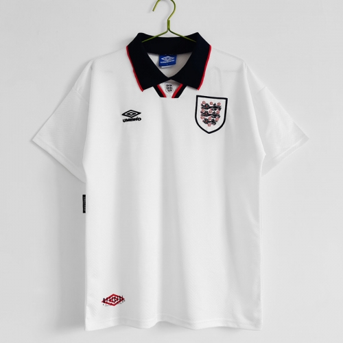 1994 Retro Version England Home White Thailand Soccer Jersey AAA-710