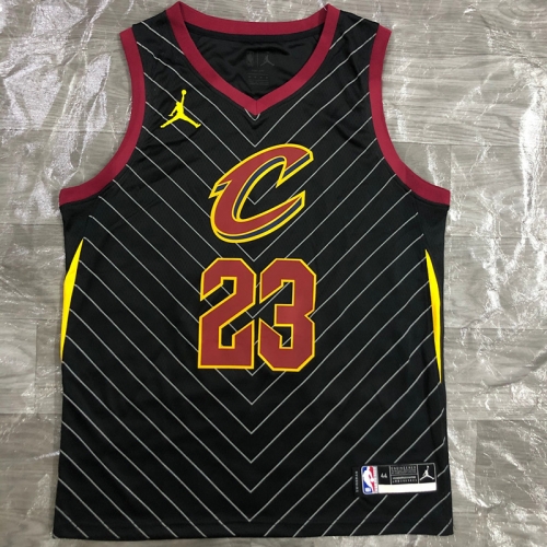 2021 Season Jordan Topic Cleveland Cavaliers NBA Black #23 Jersey-311