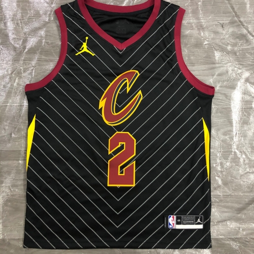 2021 Season Jordan Topic Cleveland Cavaliers NBA Black #2 Jersey-311