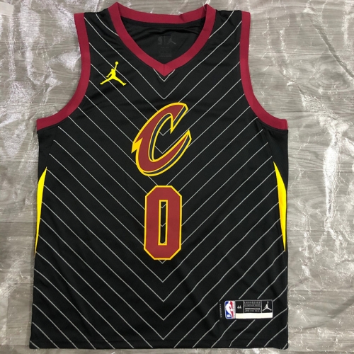 2021 Season Jordan Topic Cleveland Cavaliers NBA Black #0 Jersey-311